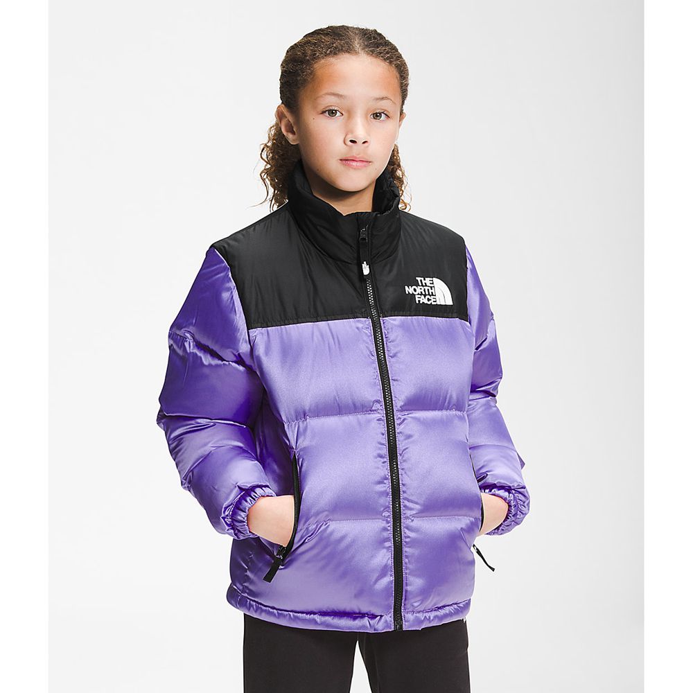 The North Face Jackets Youth Australia - The North Face Printed 1996 Retro Purple (MXG-289415)